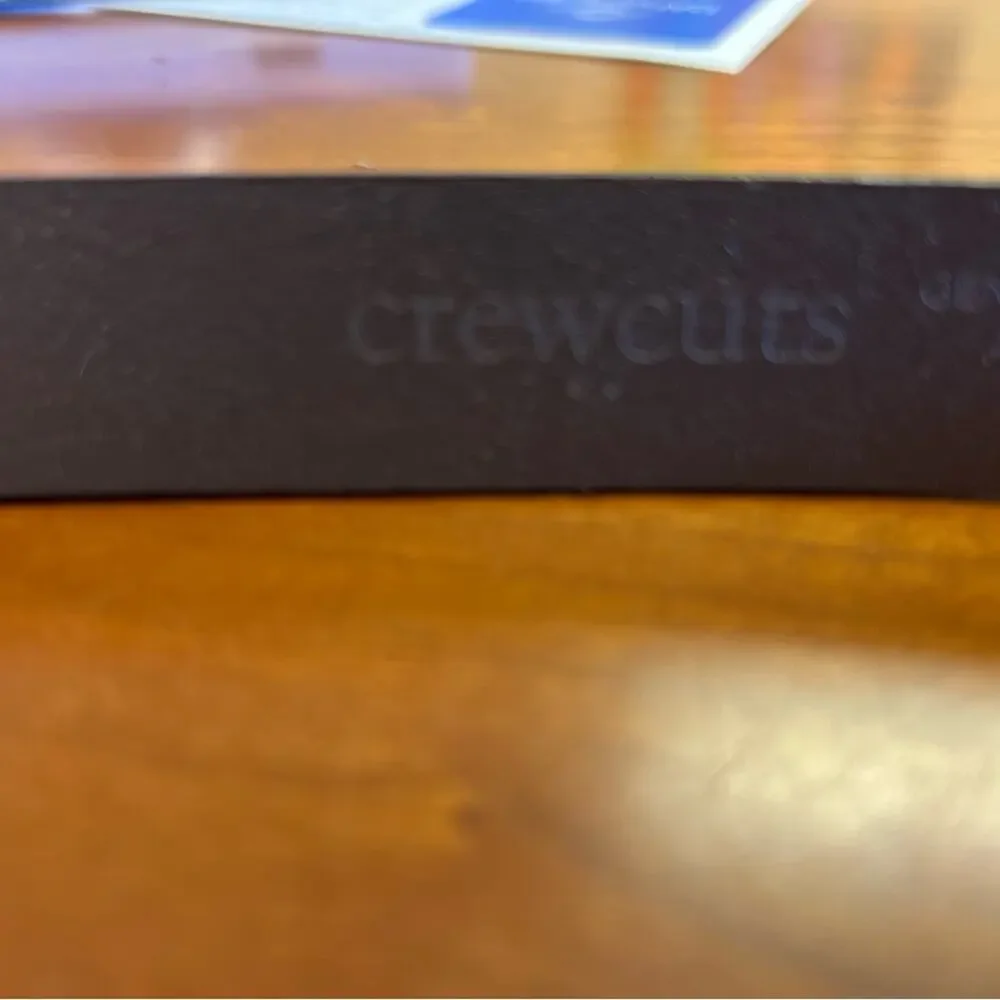 J.Crew Crewcuts Boys Leather Belt Dark Caramel Size M